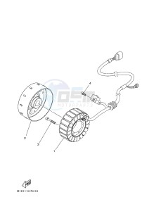 YFM700FWAD YFM70GPLG GRIZZLY 700 EPS LIMITED EDITION (B315) drawing GENERATOR