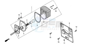 C50 drawing TAILLIGHT (C50P/C50T)