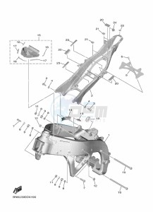 YZF600W YZF-R6 (BN6U) drawing FRAME