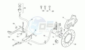 Moto 6.5 650 drawing Rear brake