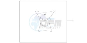 CBR1000RAA Europe Direct - (ED / ABS HRC) drawing TANK PAD