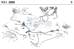 RS1 CASTROL 50 drawing ELECTRICS