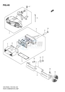 GSX-R600 (E3) drawing REAR COMBINATION LAMP