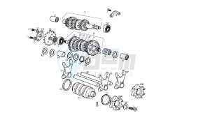 SENDA R X-TREM - 50 CC VTHSR1D1A 2T EU2 drawing GEAR BOX