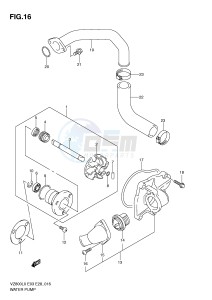 VZ800 (E3-E28) MARAUDER drawing WATER PUMP