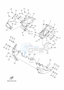 MT-125 MTN125-A (B6G3) drawing LEG SHIELD