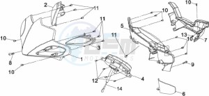 JET SPORT X SR 50 drawing HEAD LIGHTCOWLING / DASHBOARD