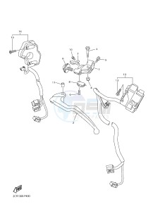 YZF-R1M 998 R2 (2KS7) drawing HANDLE SWITCH & LEVER