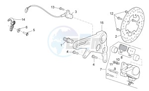 TUONO 1100 V4 FACTORY E4 SUPERPOLE ABS (NAFTA) drawing Rear brake caliper