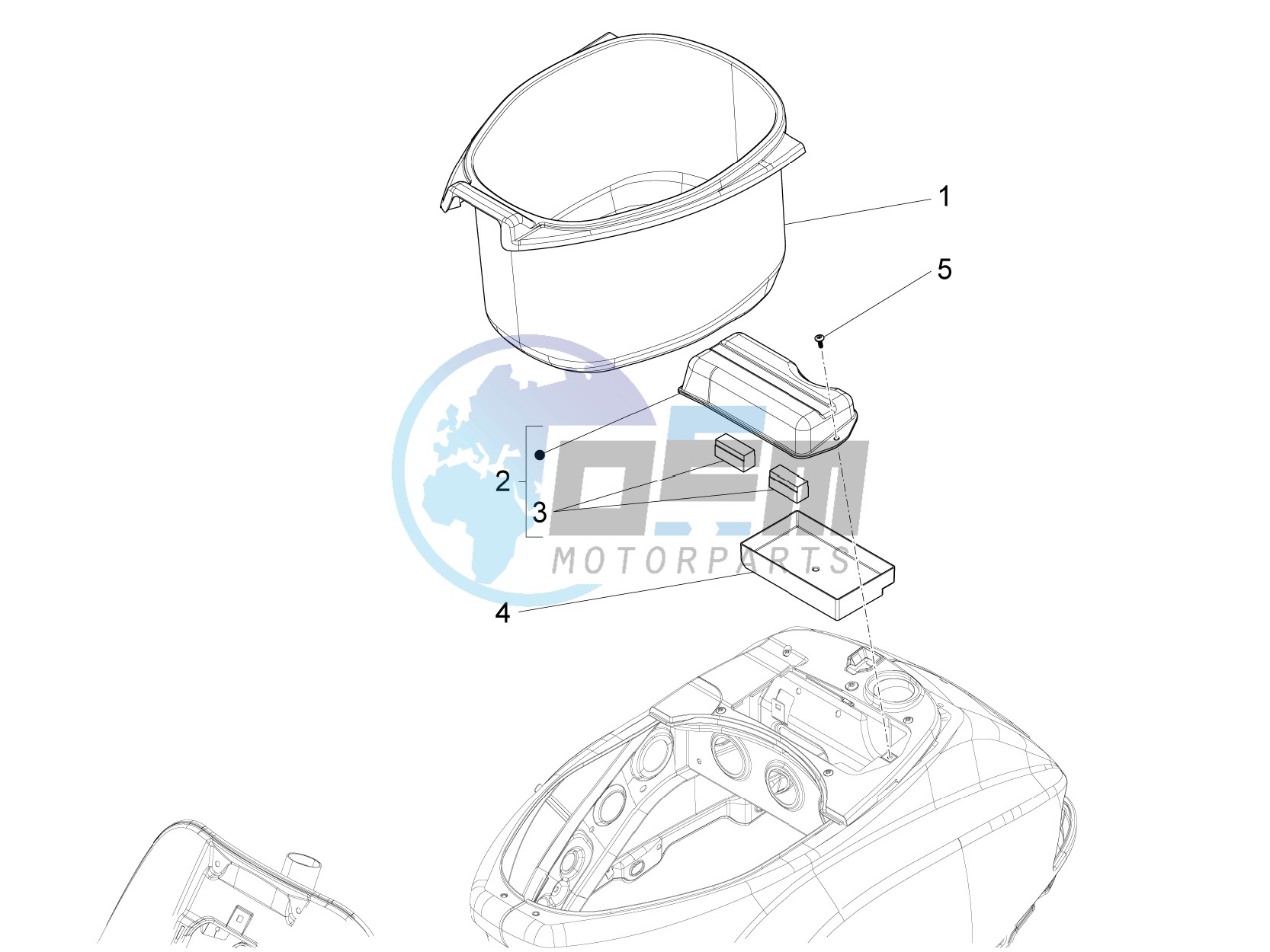 Helmet housing - Undersaddle