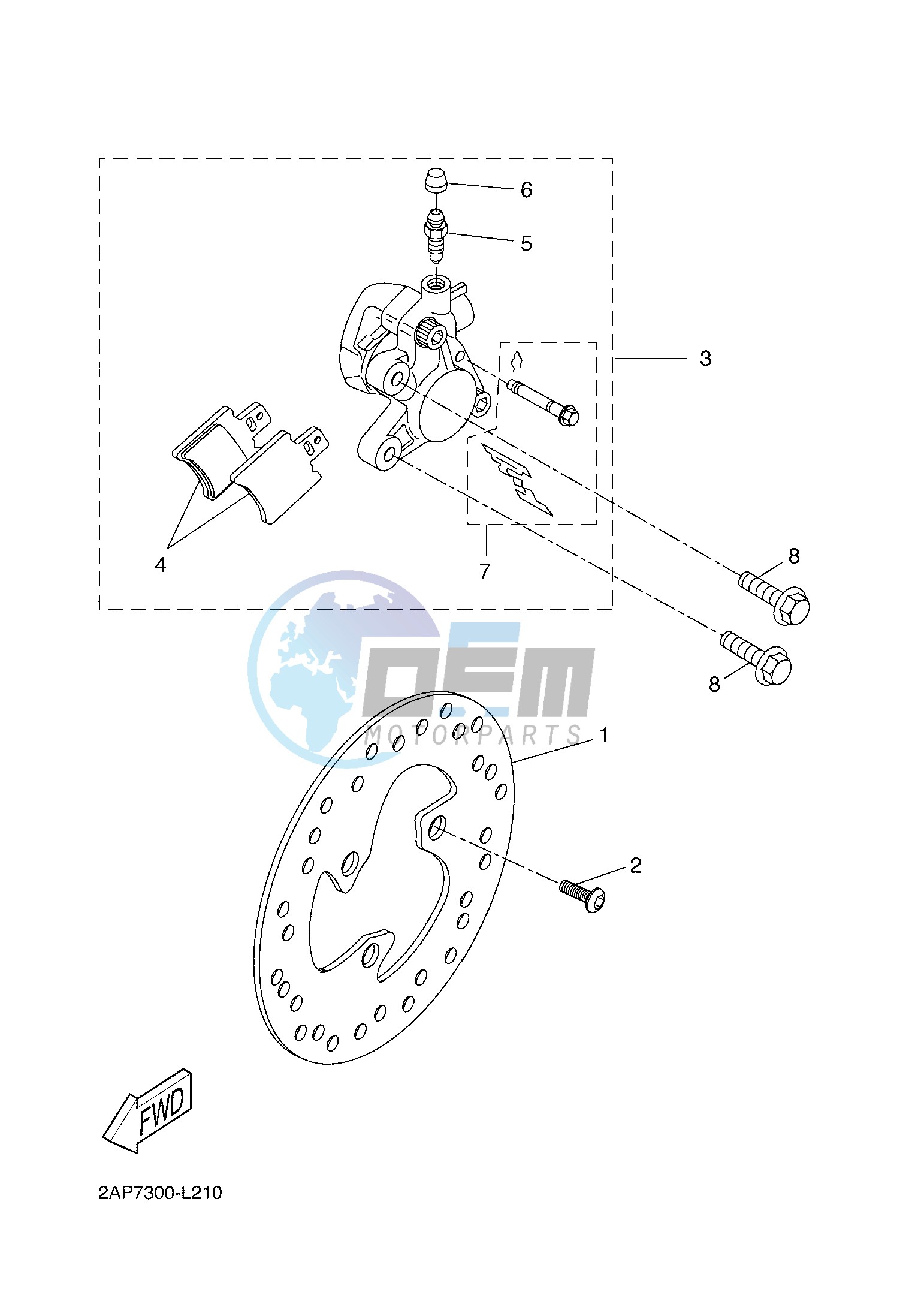 FRONT BRAKE CALIPER