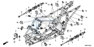 TRX250TMB drawing FRAME BODY