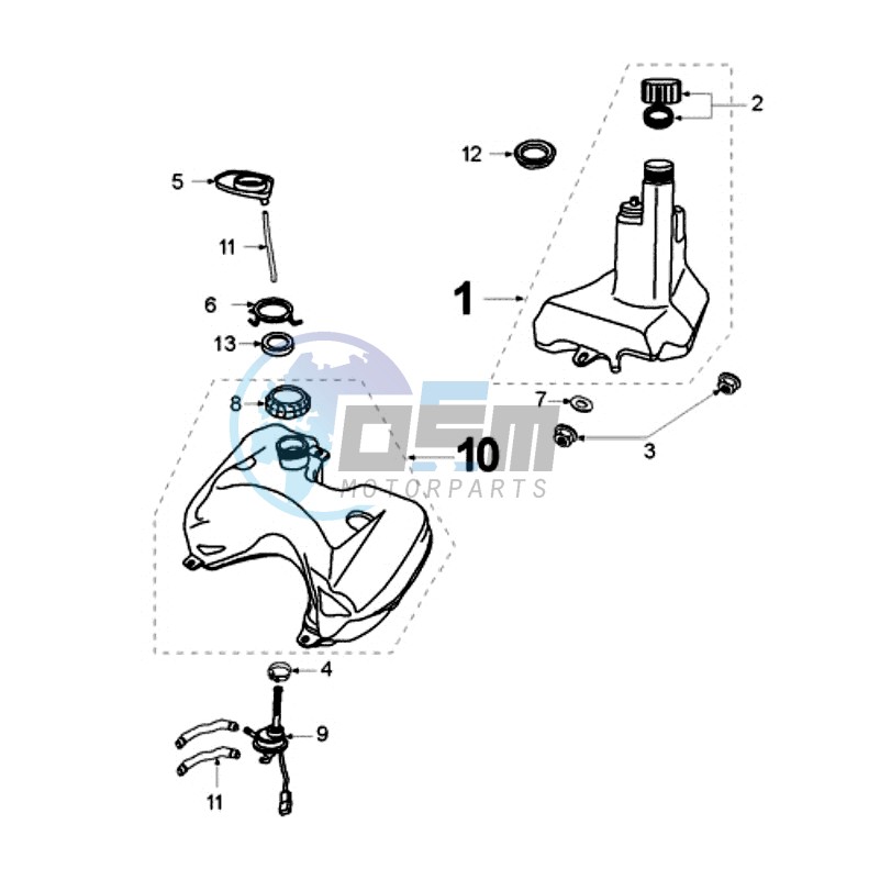 TANK AND FUEL PUMP