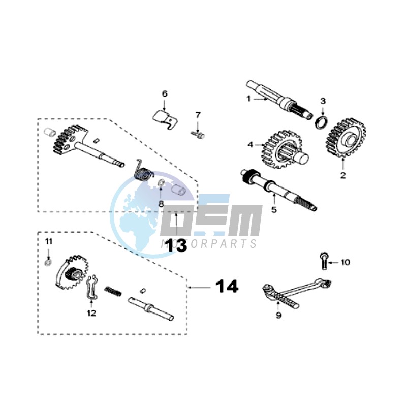 DRIVE SHAFTS / KICKSTARTER