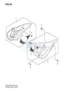 GSF1200 (E2) Bandit drawing FRAME HEAD COVER (GSF1200 A)