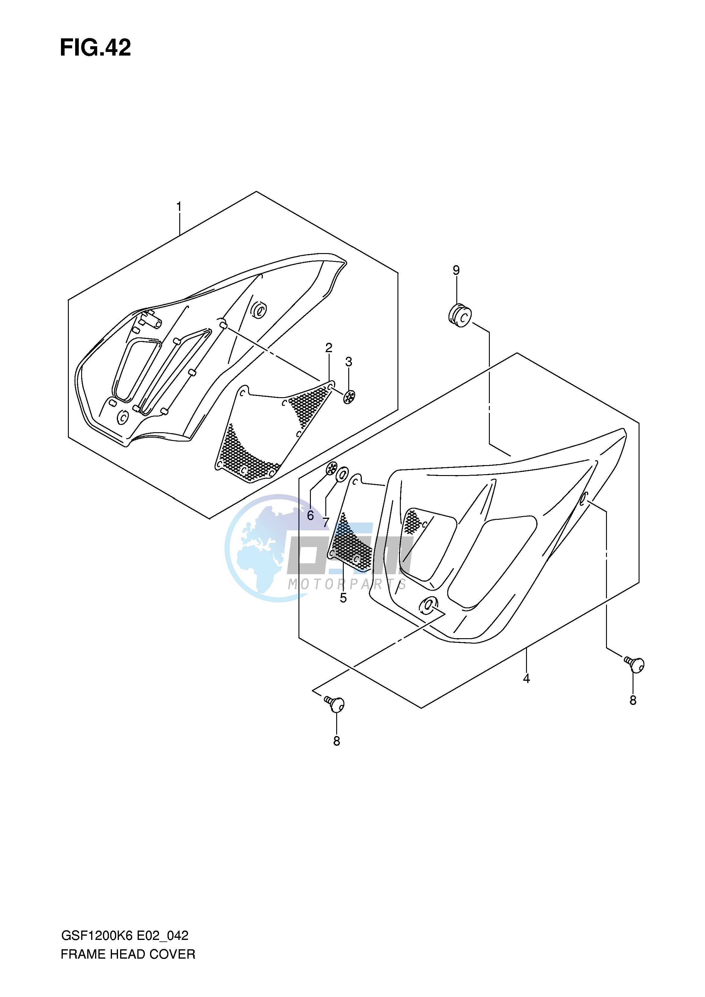 FRAME HEAD COVER (GSF1200 A)