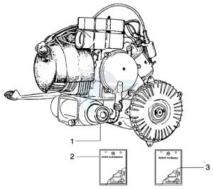 PX 150 E U.S.A. drawing Engine