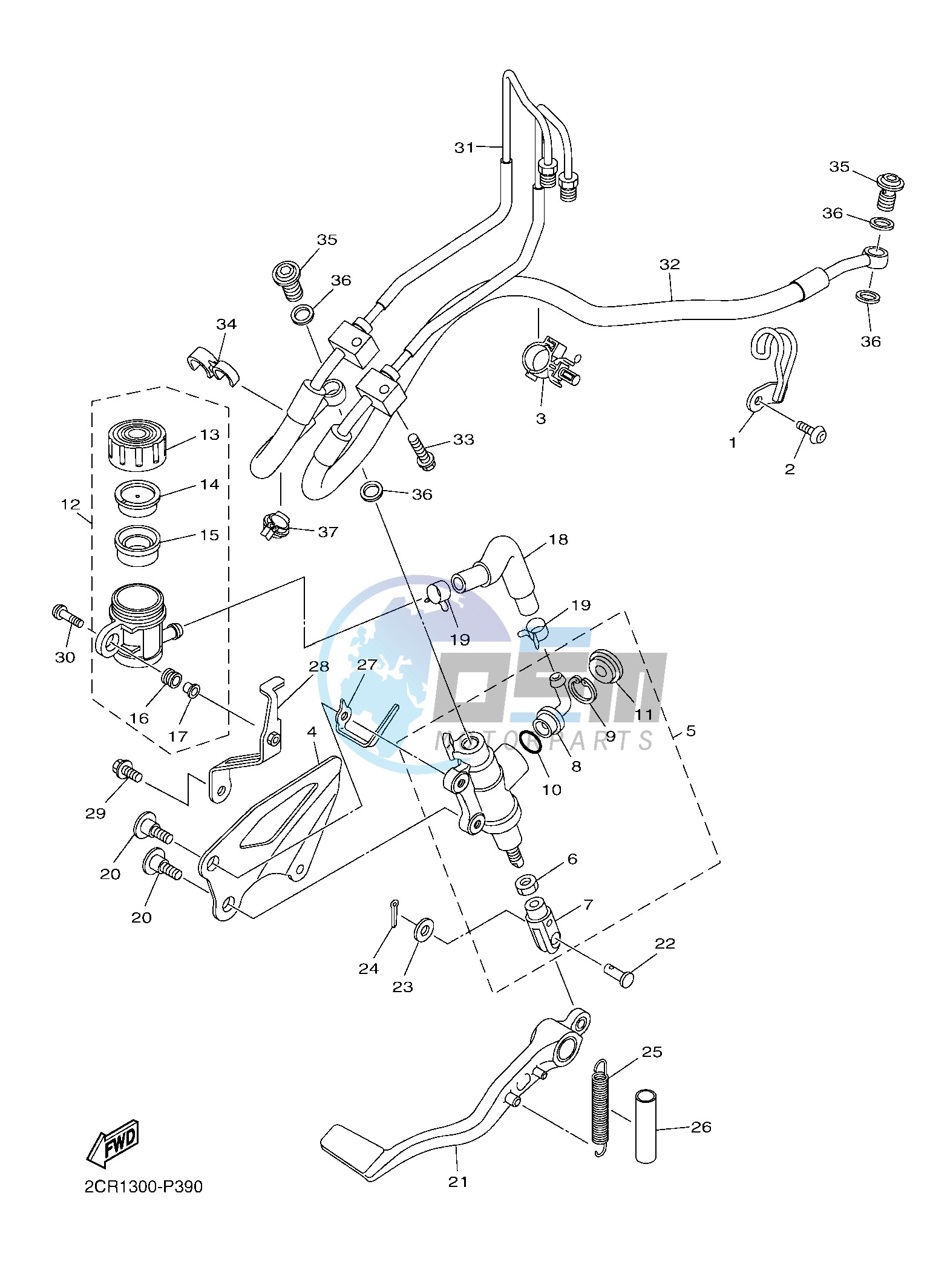 REAR MASTER CYLINDER