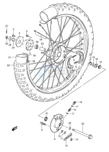 TS185ER (E1) drawing FRONT WHEEL