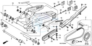 CBR600RA9 Korea - (KO / ABS MK) drawing SWINGARM