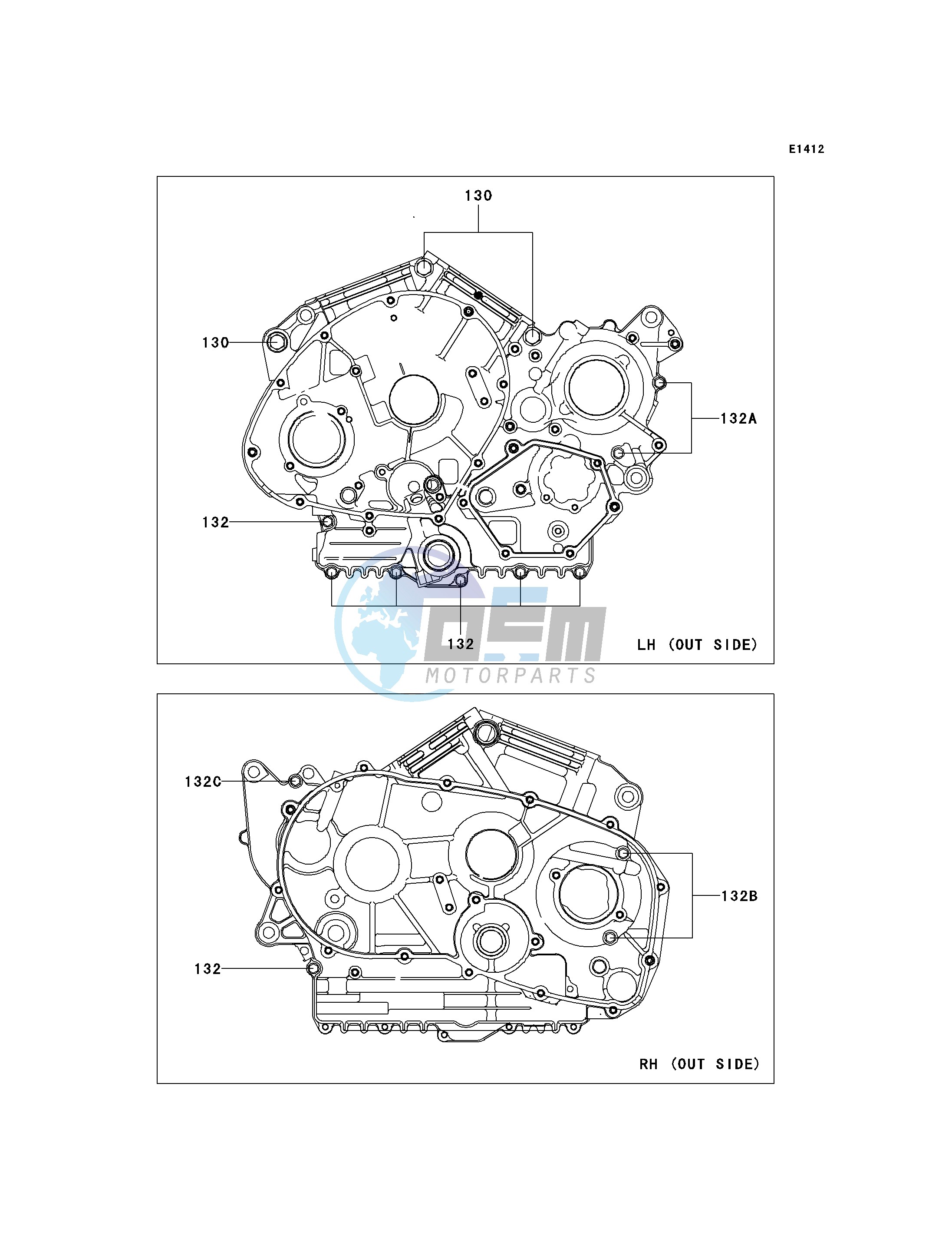 CRANKCASE BOLT PATTERN