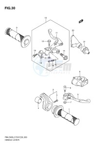 RM-Z450 (E3) drawing HANDLE LEVER