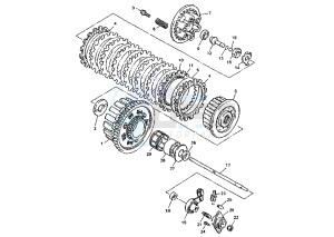 FZS FAZER 600 drawing CLUTCH