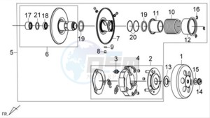 X'PRO 125 drawing CLUTCH