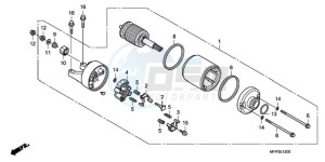 CB1300S9 Australia - (U / BCT MME TWO TY2) drawing STARTING MOTOR