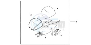 VFR1200FDC VFR1200F Dual Clutch E drawing TANK BAG