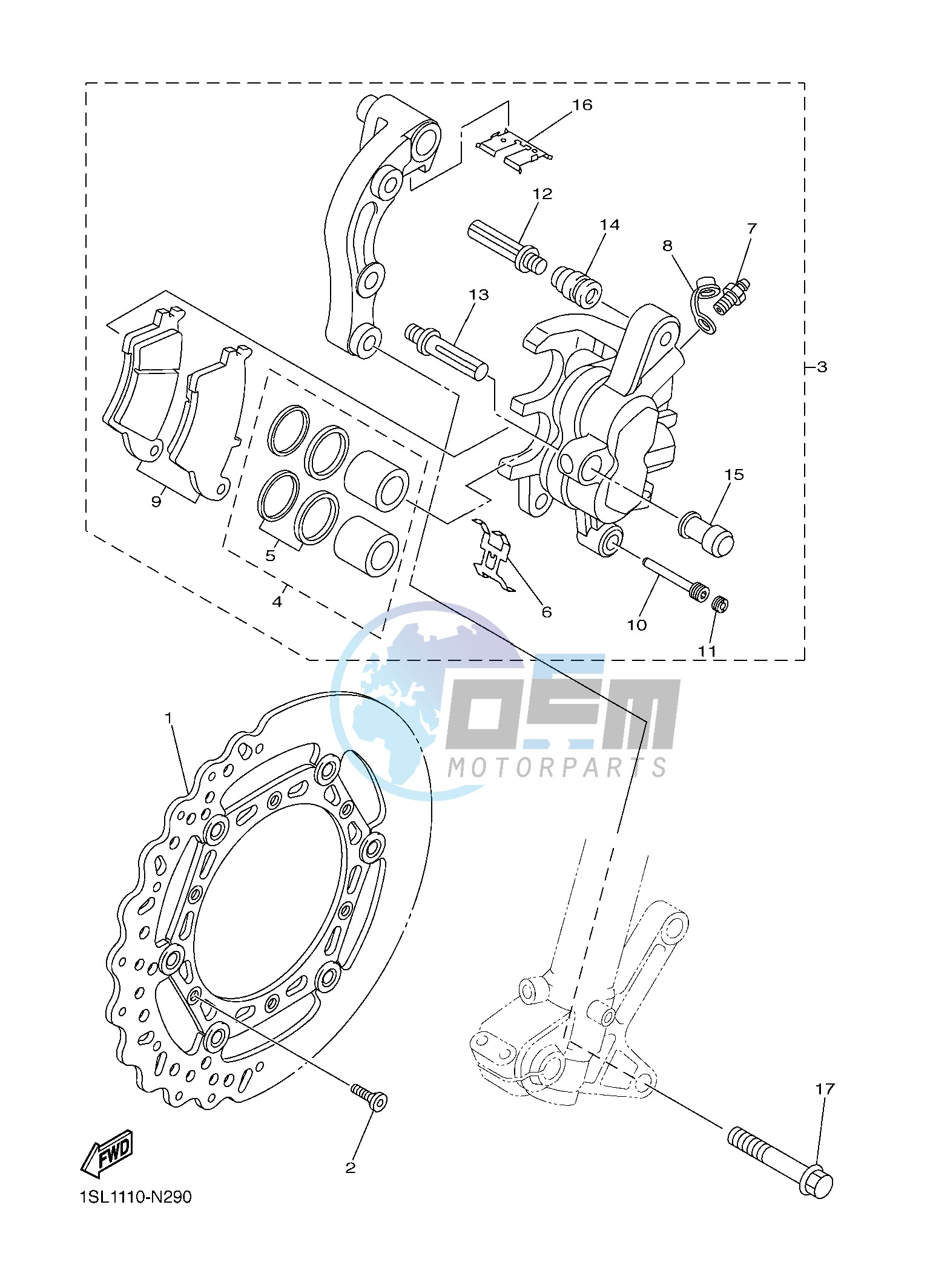 FRONT BRAKE CALIPER