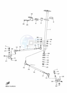 YFM90R (BD3M) drawing STEERING