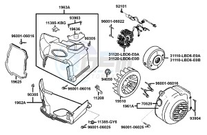 VITALITY 50 drawing Fan Cover - Generator