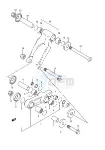 RM250 (E28) drawing CUSHION LEVER (MODEL M)