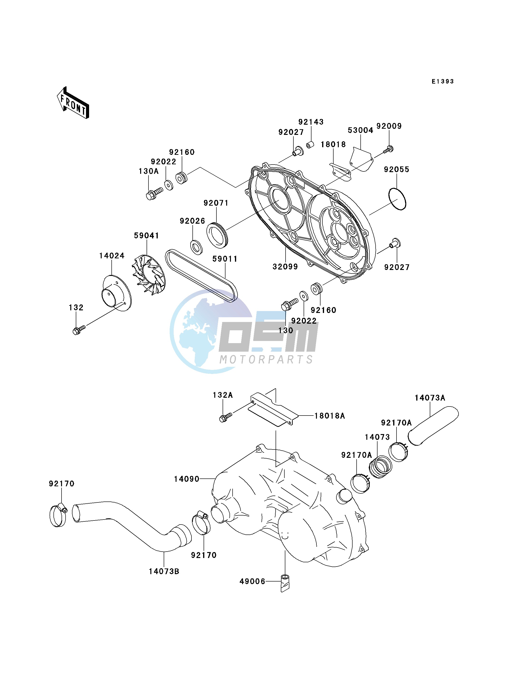 CONVERTER COVER_DRIVE BELT