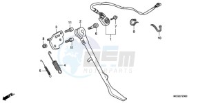 VT750CA9 Korea - (KO / ST) drawing SIDE STAND