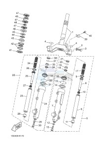 EW50N STUNT NAKED (3C7B) drawing FRONT FORK