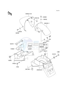 ZX 750 P [NINJA ZX-7R] (P5-P8) [NINJA ZX-7R] drawing FENDERS