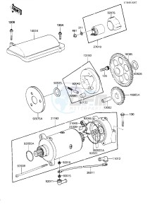 ZN 1300 A [VOYAGER] (A5-A6) [VOYAGER] drawing STARTER MOTOR