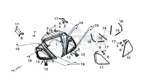 MAXSYM 600I ABS drawing COWLING SPEEDOMETER