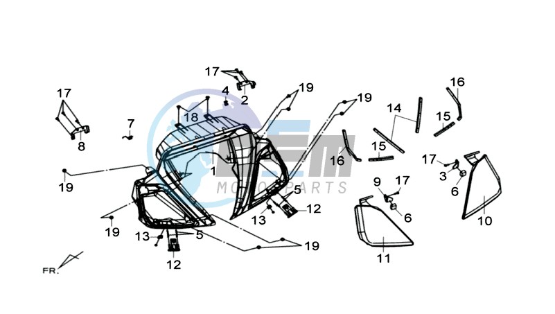 COWLING SPEEDOMETER