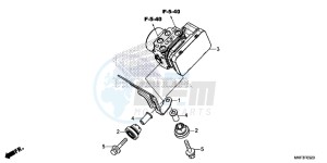 CBR1000RAH 2ED - (2ED) drawing ABS MODULATOR