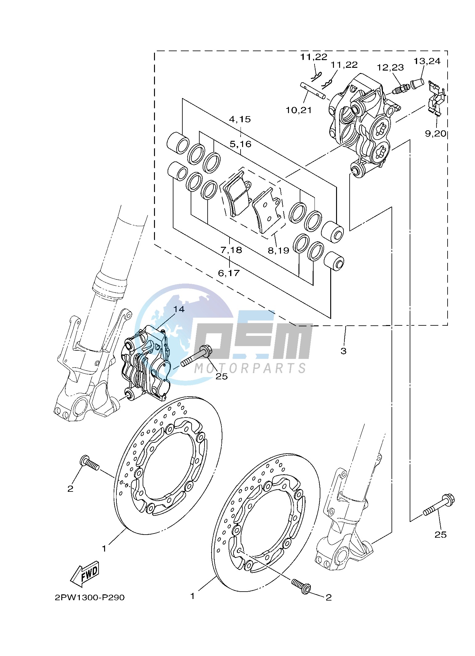 FRONT BRAKE CALIPER