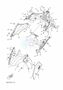 CZD300-A XMAX 300 (BMK1) drawing FENDER