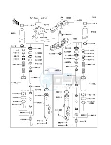 VN 1700 C [VULVAN 1700 NOMAD] (9FA) C9F drawing FRONT FORK