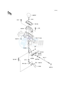 KVF 650 E [BRUTE FORCE 650 4X4 HARDWOODS GREEN HD] (E6F-E9F) E8F drawing CONTROL