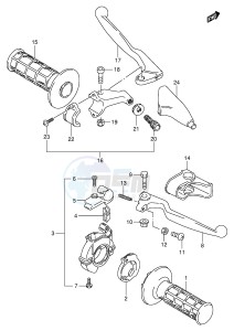 RM80 (E24) drawing HANDLE LEVER