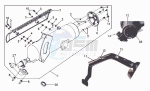 GTS250 INJECTION drawing EXHAUST