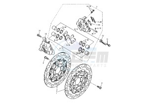 FZR R 600 drawing FRONT BRAKE CALIPER