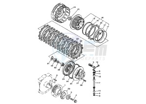 XV A WILD STAR 1600 drawing CLUTCH